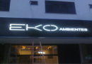 letreiro de acm/acrílico